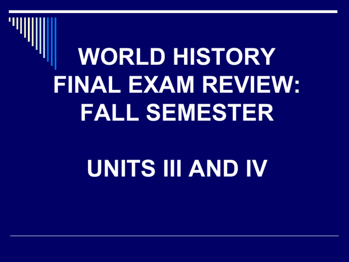 World history semester 1 exam