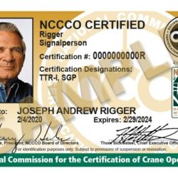 Rigger nccco certification iti