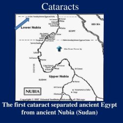 Map of ancient egypt with cataracts