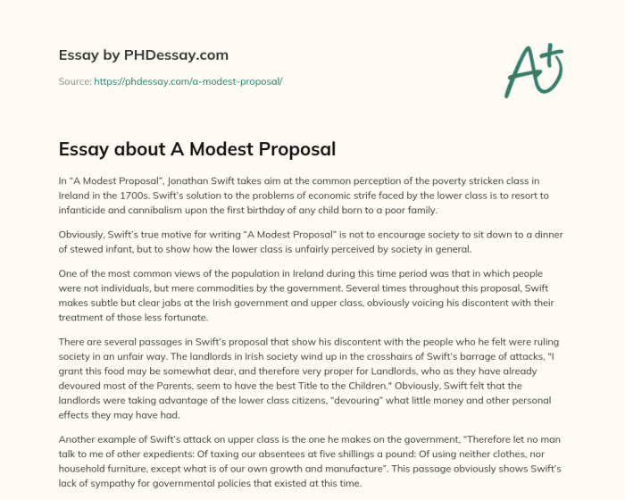 A modest proposal annotated pdf