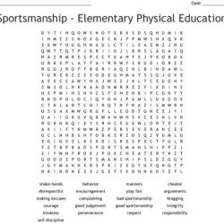 Physical education 4 word search answer key