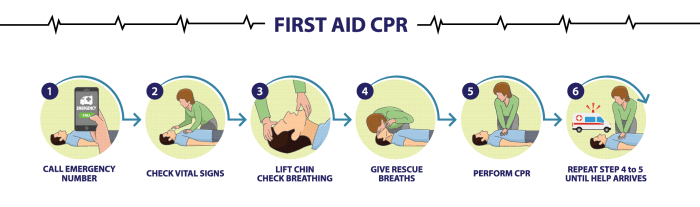 You arrive on the scene to find cpr in progress